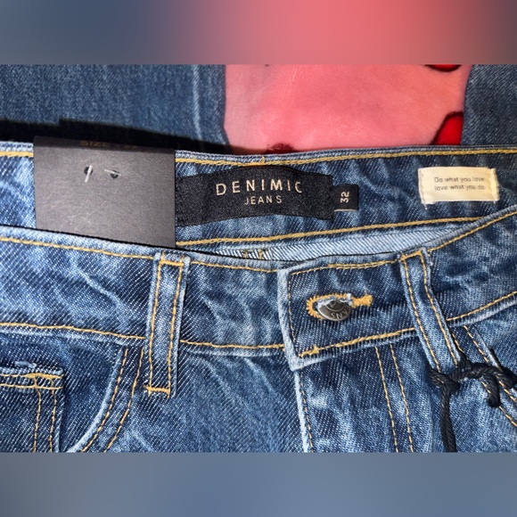 NWT Deminic Wide Leg Fit Women’s Blue Jeans Sz 32 - Picture 5 of 9